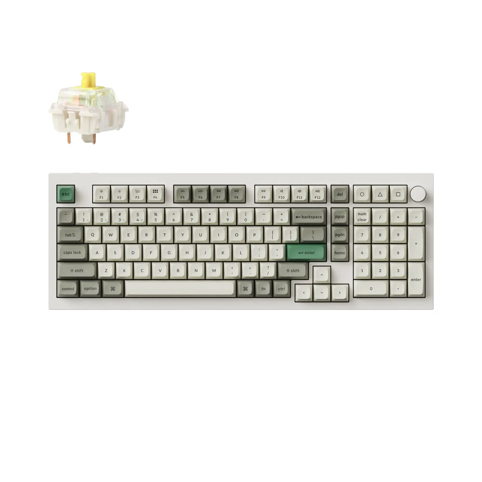 Keychron Q5 Max Qmk/Tramite Tastiera Meccanica Personalizzata Wireless Per Mac Windows Linux Qmk/Tramite Manopola Programmabile