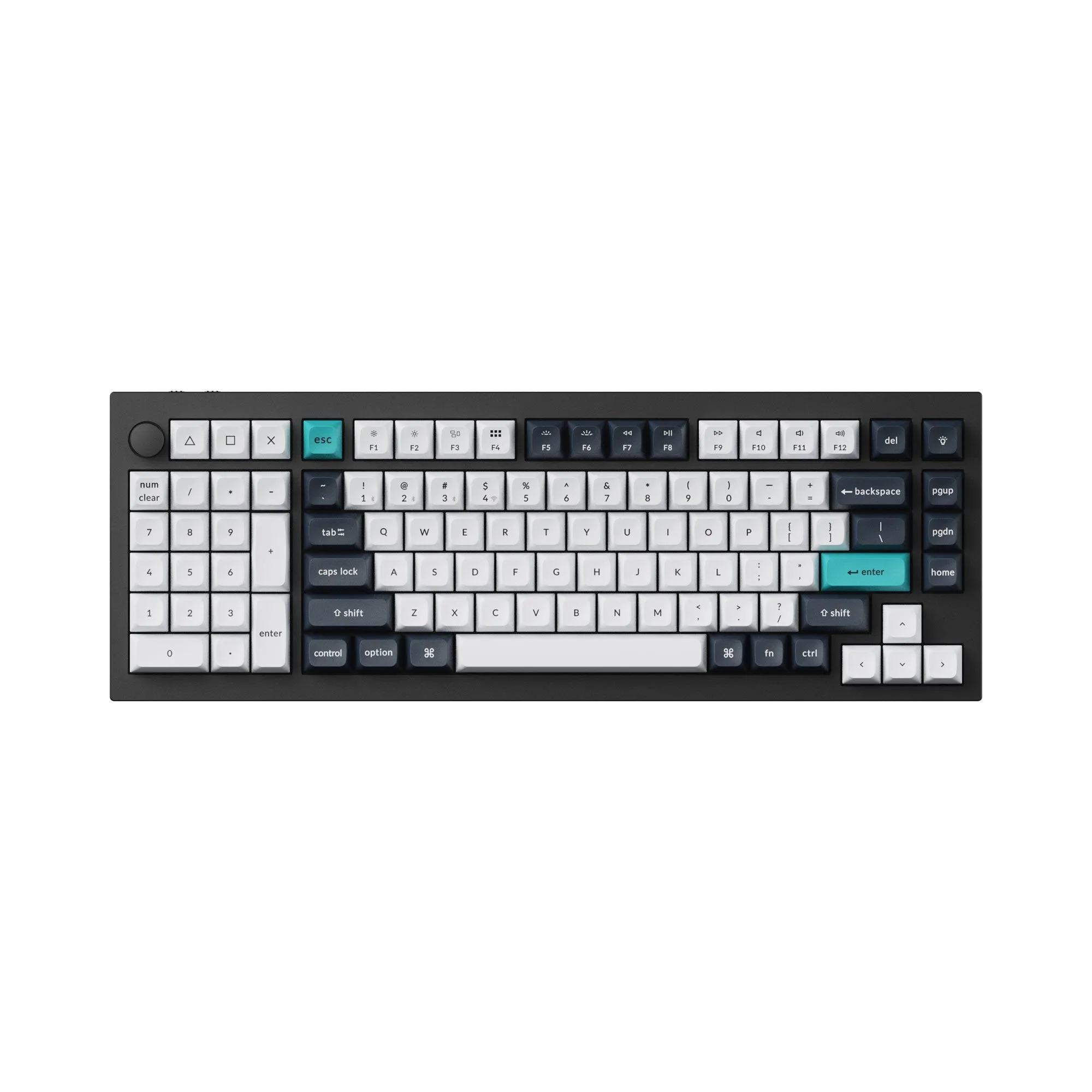 Keychron Q12 Max Qmk/Tramite Tastiera Meccanica Personalizzata Wireless Per Mac Windows Linux Qmk/Tramite Manopola Programmabile