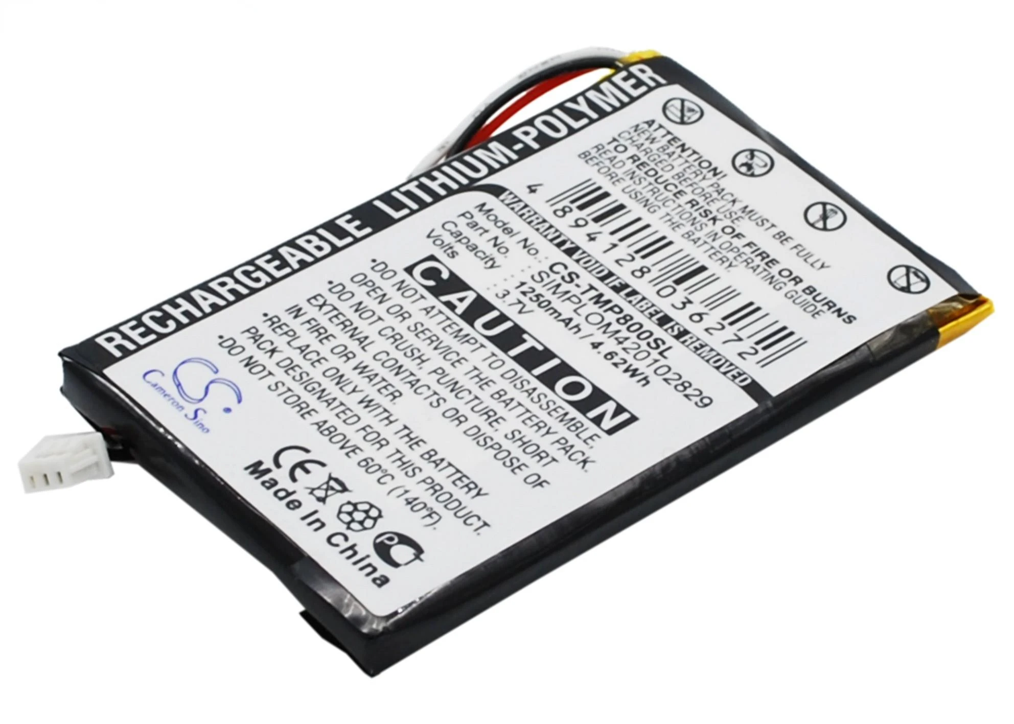 Cameron Sino 1250Mah Batteria Muslimper Tomtom Pro 8000