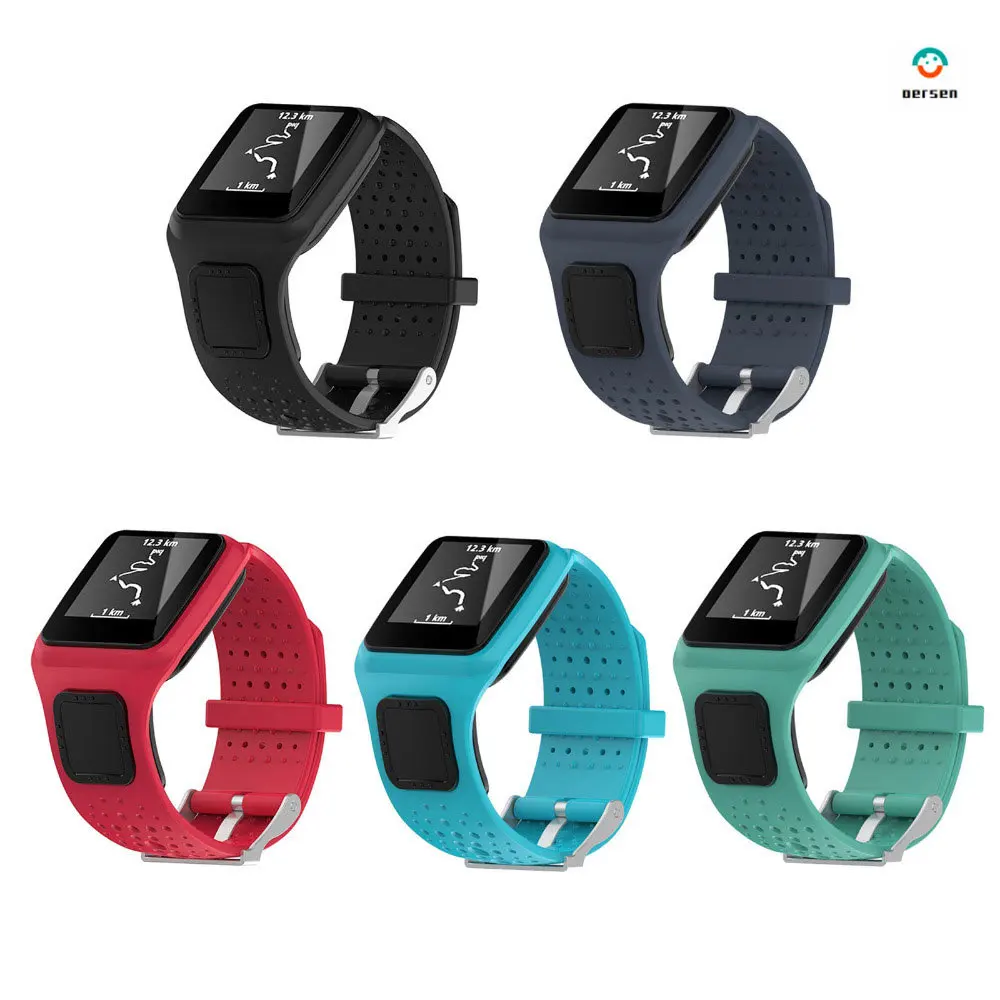 Cinturino Per Orologio In Silicone Cinturino In Gomma Di Ricambio Per Cinturino Per Tomtom Runner Serie 1 E Cinturini Sportivi Gps Multi-Sport Tomtom 