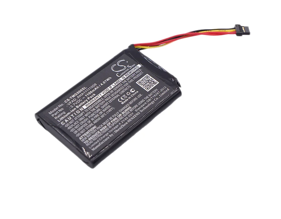 Gps, Batteria Navigator 1100Mah Per Tomtom Pro Truck 5250 Pro 5250 Go 6200 Go 5200 Vfad Nero 3.70V