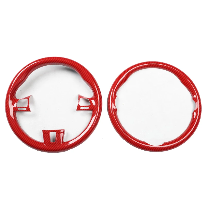 Car Steering Wheel Decoration Cover Trim Frame Sticker For Volkswagen Vw Tiguan 2012 2013 2014 2015