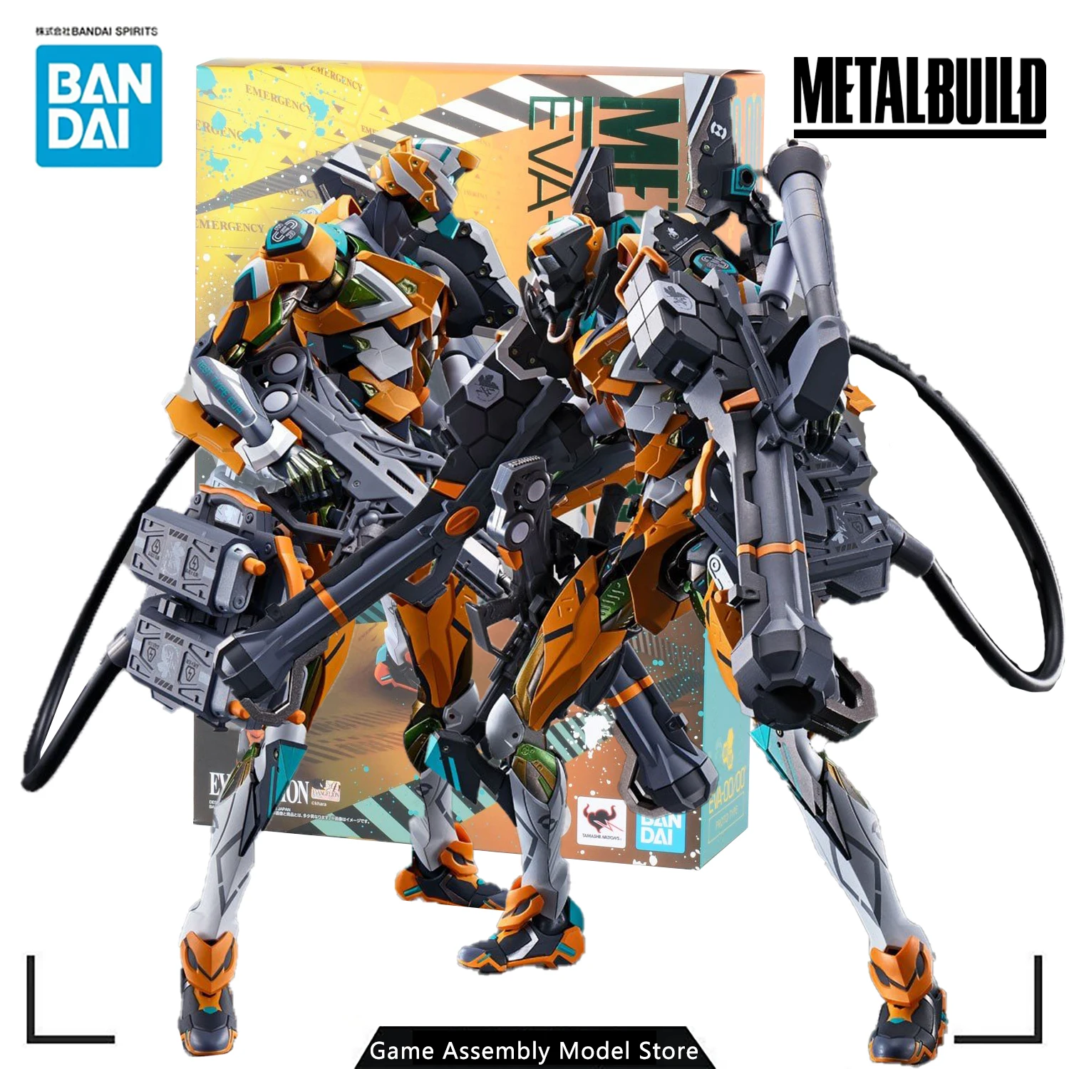Bandai Original Genuine Assemblato Modello Metal Build Evangelion Proto Type-00/00 Anime Action Figure Kit Giocattolo Regalo Per Ragazzi 220Mm