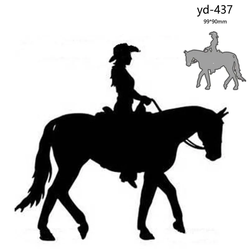 Stampi Da Taglio In Metallo Stampi Da Cowboy Scrapbook Paper Craft Coltello Stampo Lama Pugno Stencil