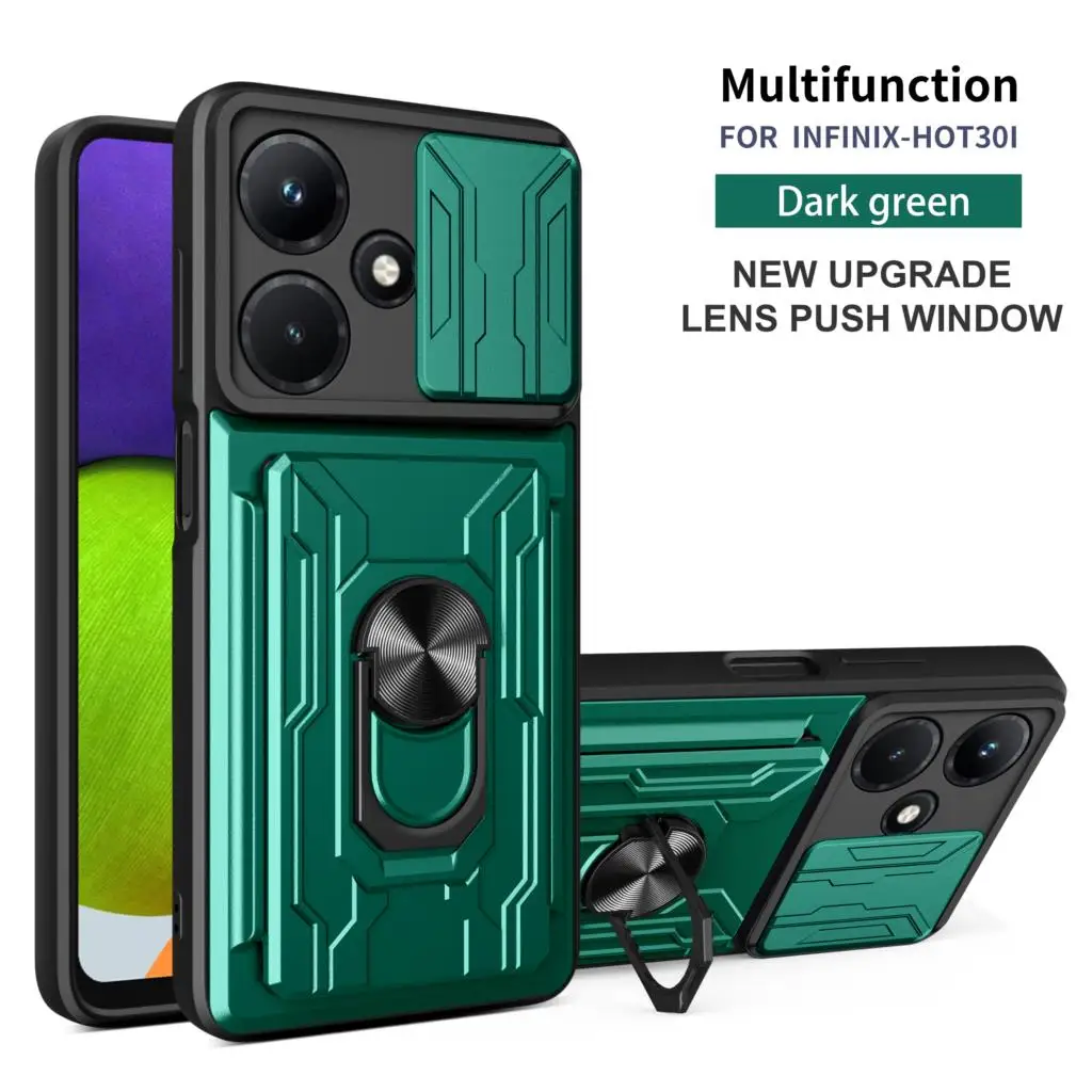 Per Infinix Hot 30I Custodia Magnetica Armor Hybrid Rotating Holder Cover Infinix Hot 20 4G Fundas De Telefone Infinix Note 30