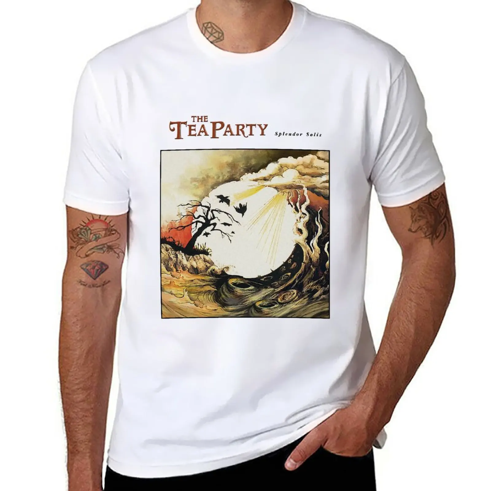 Novità The Tea Party - Splendor Solis T-Shirt Plus Size T-Shirt Camicetta Designer T Shirt Uomo