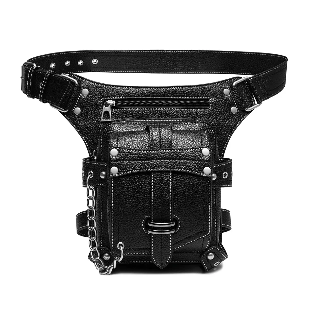 Bodypack Da Uomo Moto Outdoor Ciclismo Moto Leggings Borsa Marsupio Marsupio Borsa Da Cintura Borsa Sac Banane Gamba Marsupio