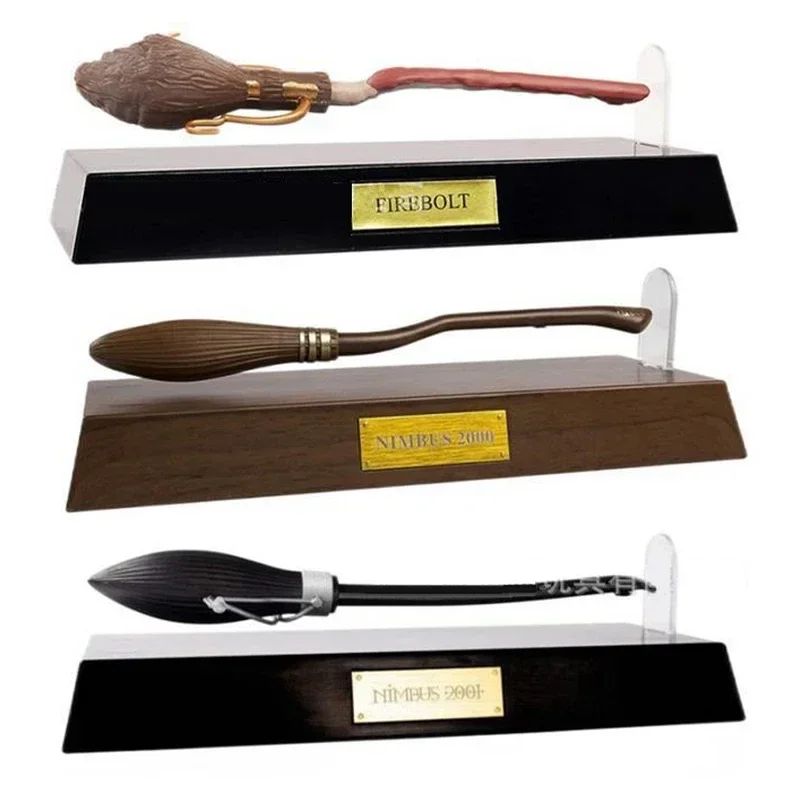 Harries Ventagli Cosplay Poted Prop Levitazione Penna Scopa Nimbus 2000 2001 Firebolt Magic Tricks Collection Model
