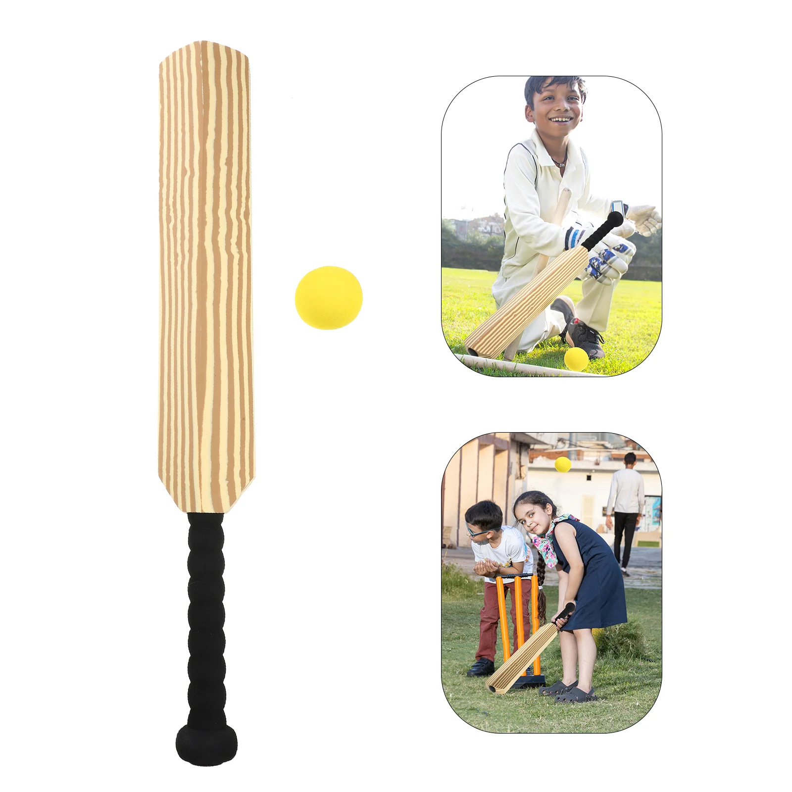 Toddler Beach Toys Mazza Da Cricket Per Bambini E Tavola Da Battuta Gioco Da Baseball Eva Genitore-Figlio Sport Backyard Racchetta Genitore-Figlio