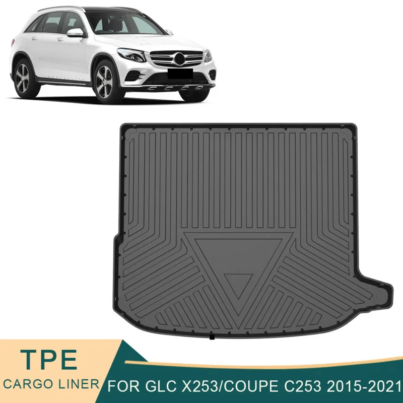 Per Mercedes-Benz Glc X253 Coupe C253 2015-2023 Auto Car Cargo Liner All-Weather Tpe Trunk Mats Boot Tray Accessori Per Tappeti