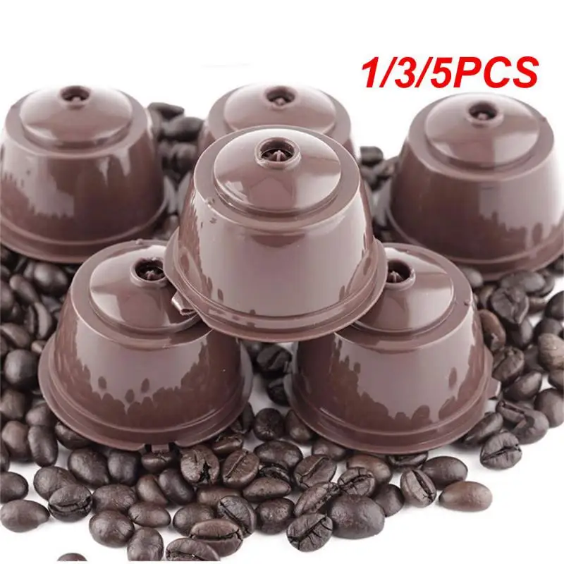 1/3/5 Pz Tazza Filtro Capsula Caffè Riutilizzabile Per Nescafe Dolce Gusto Tappi Riutilizzabili Cucchiaio Pennello Cestini Filtro
