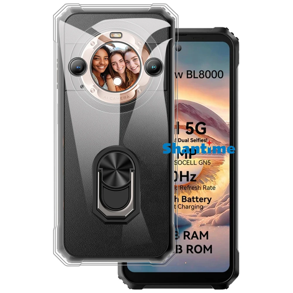 Supporto Per Anello Antiurto Di Lusso Per Blackview Bl9000 5G Custodia Morbida In Silicone Tpu Custodia Protettiva Per Blackview Bl9000 5G