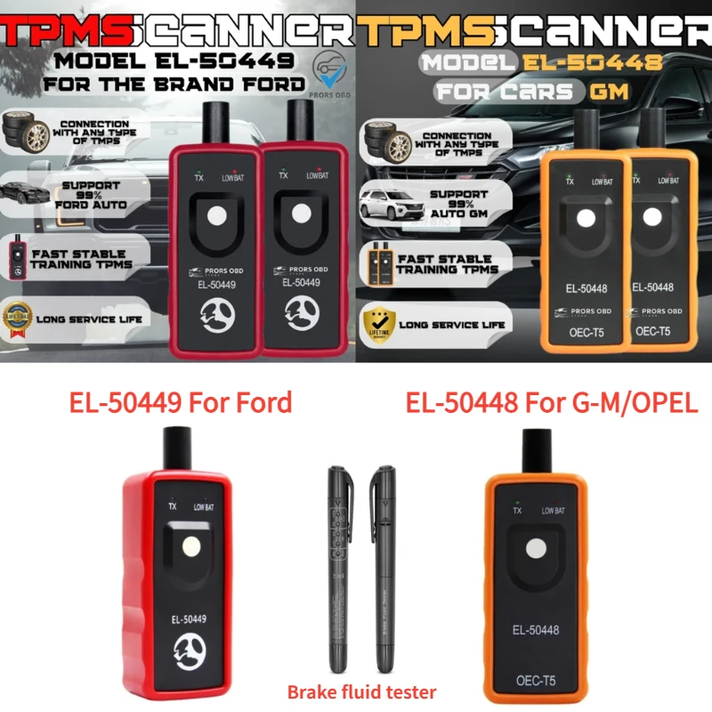 Ultimo Sensore Di Monitoraggio Della Pressione Dei Pneumatici Per Auto Oec-T5 El 50448 Per Gm/Opel El 50449 Per Ford Tpms Reset Tool El50448 El5044 Di