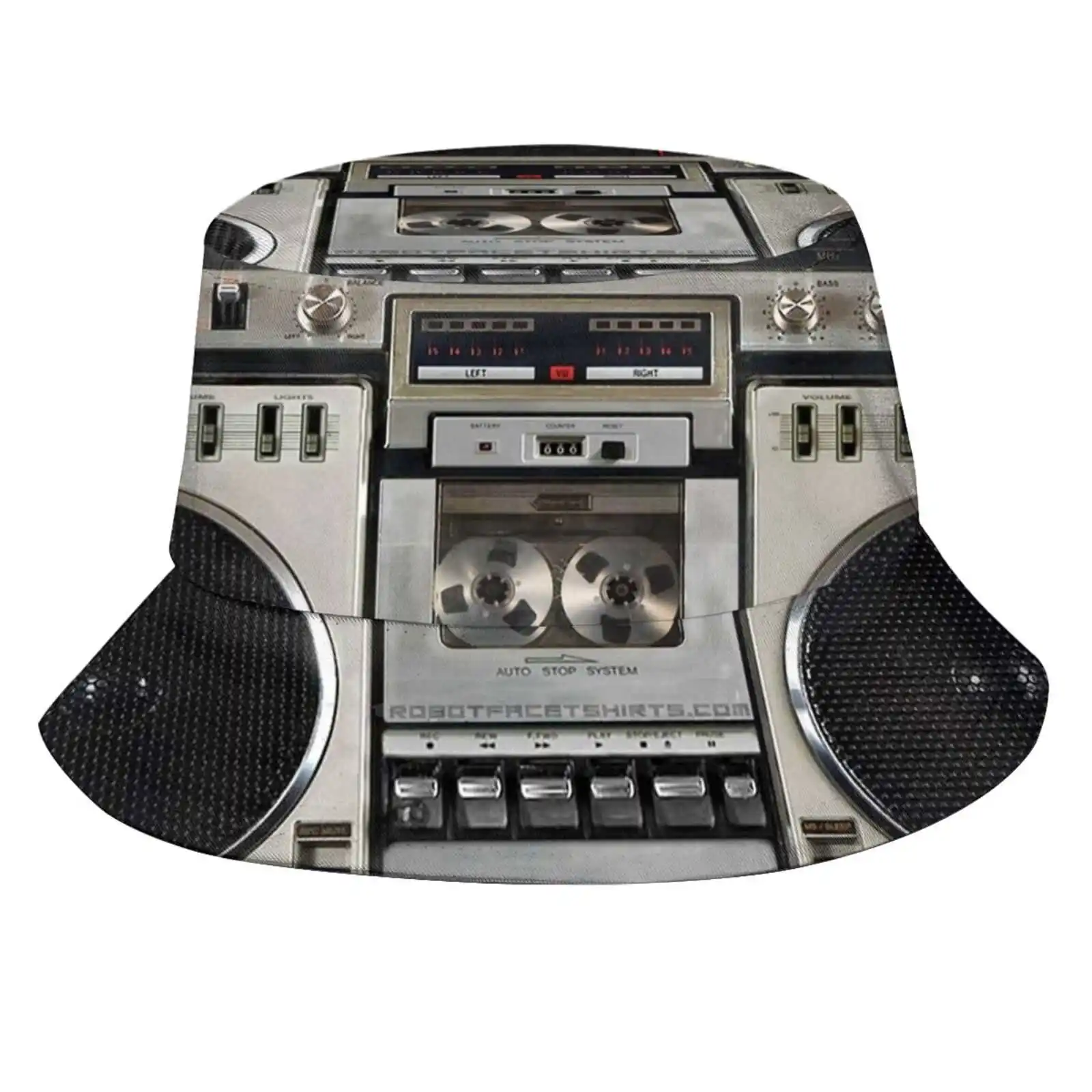 Vintage 80S Boombox Ghettoblaster Outdoor Sun Fishing Panama Hats 1980S Boom Box Boombox Phone Camera Cassette Fixie A Scatto Fisso