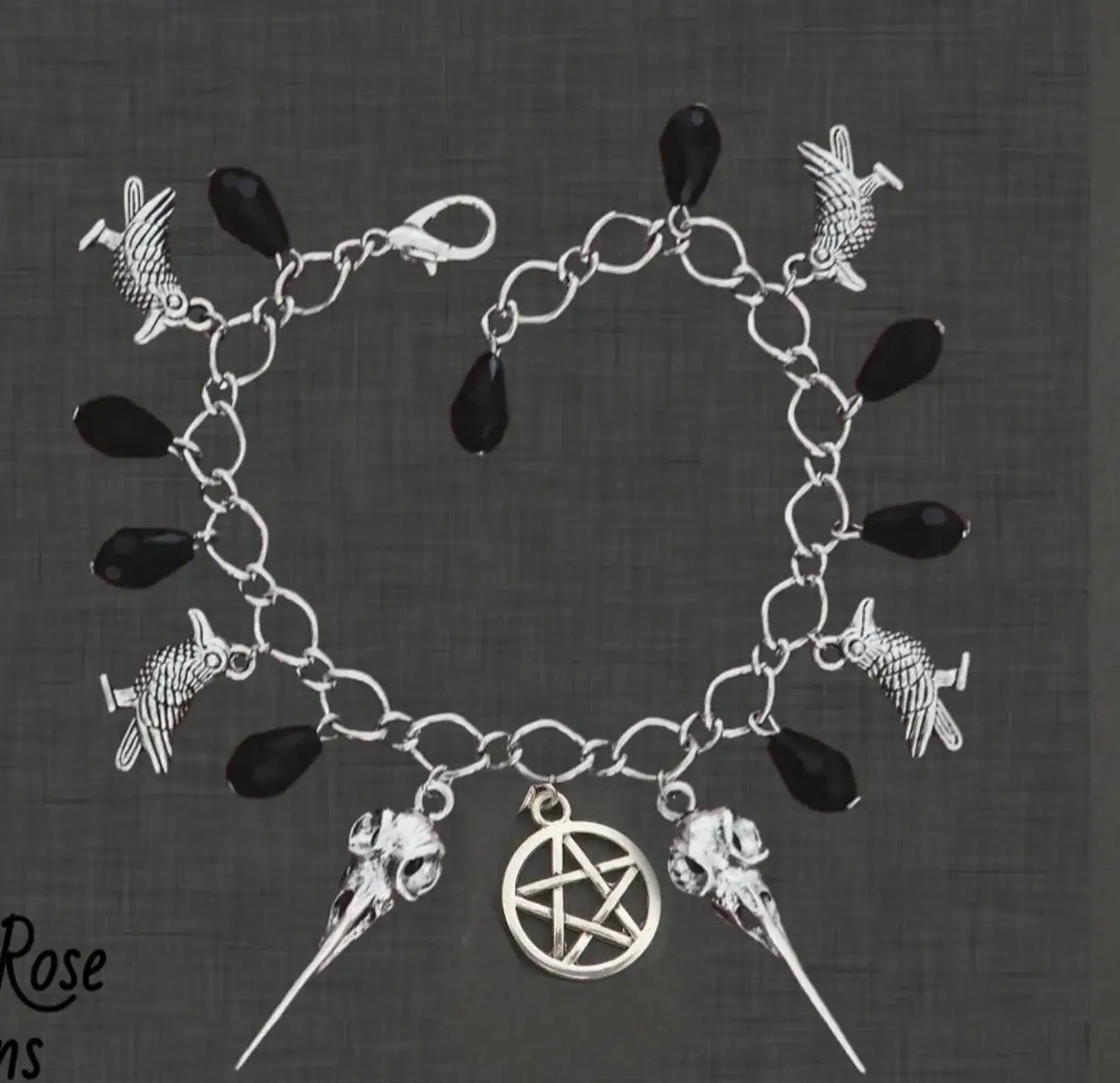 Cavigliera Gotica Cavigliera Pagana Cavigliera Strega Argento Con Campane Per Pulire Il Percorso Che Passi.