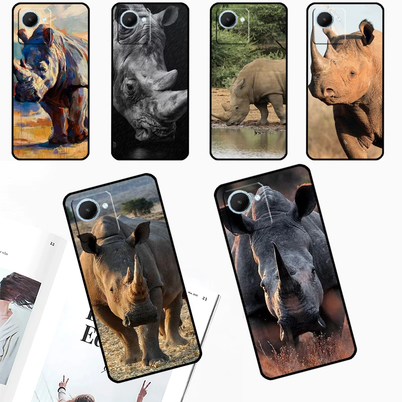 Animal Rhino Per Realme Gt 5 Pro Gt3 Neo5 9 10 11 12 Pro Plus C25S C21Y C30 C31 C33 C51 C53 C55 C35 Case