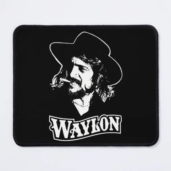 Waylon Jennings Shirt Premium Ultra Soft Mouse Pad Table Pc Tappeto Tastiera Mat Gamer Play Computer Anime Gaming Mens Printing