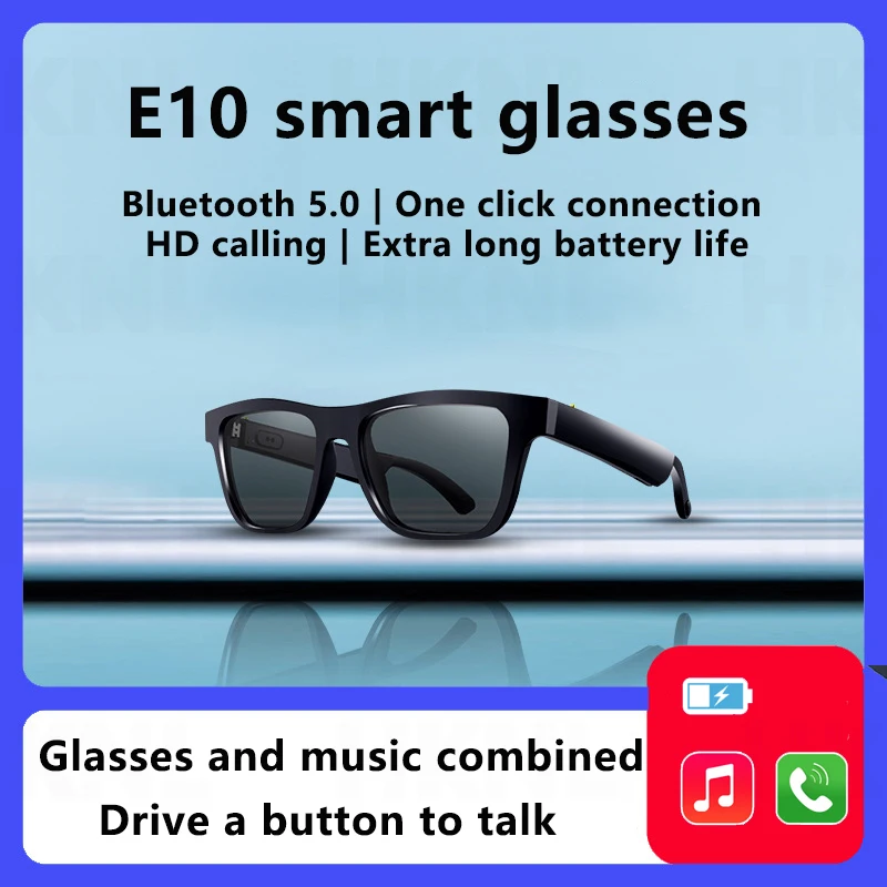 Per Xiaomi Huawei Bluetooth Smart Glasses Audio Chiamata In Vivavoce Sport Stereo Occhiali Da Sole Cuffie Musica Hd Sound Smart Glasses