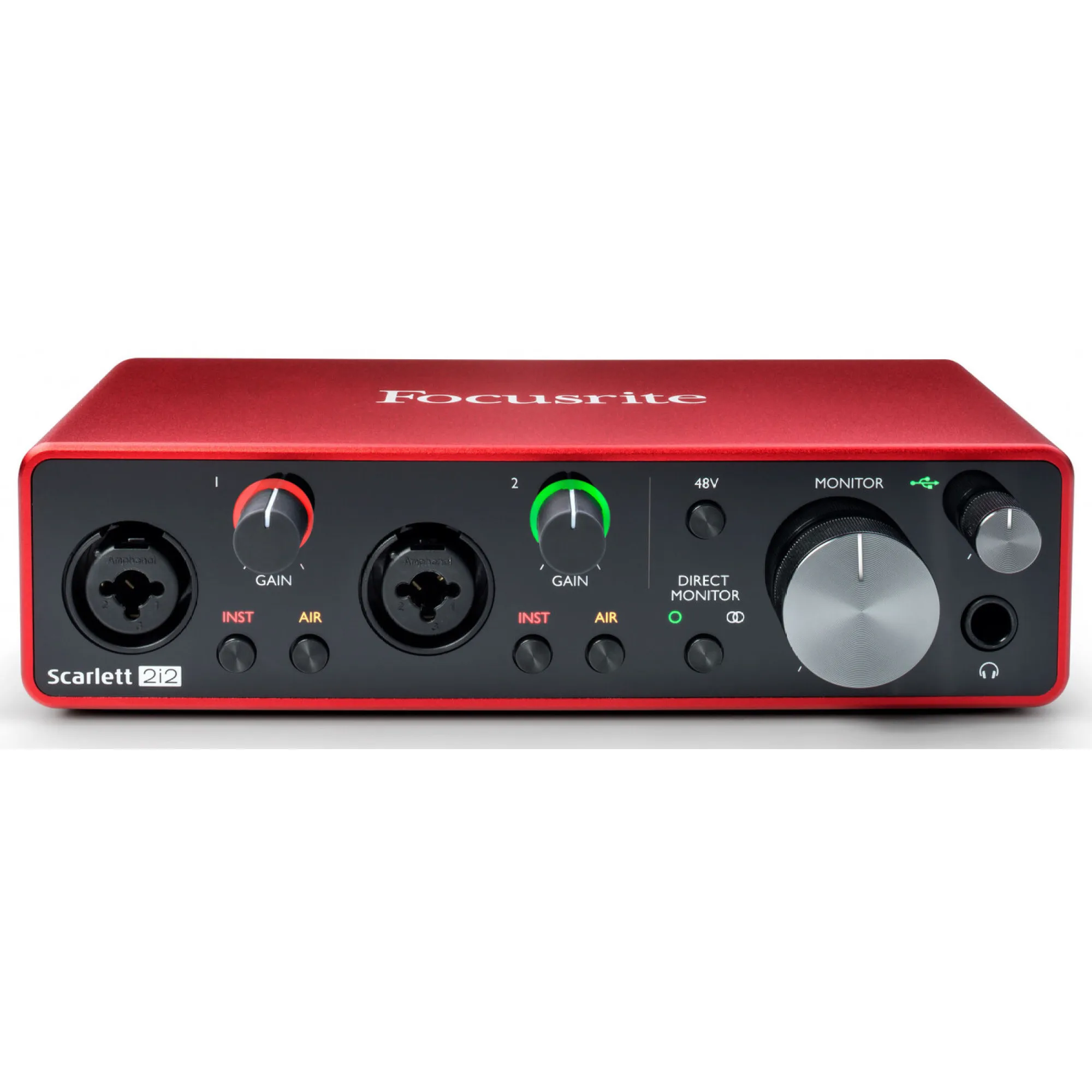 Focusrite Scarlett 2 I2 Interfaccia Audio Scheda Audio Usb Esterna Registrazione Chitarra Audio Amplificatore Per Cuffie Microfono Preamp(2 I2)