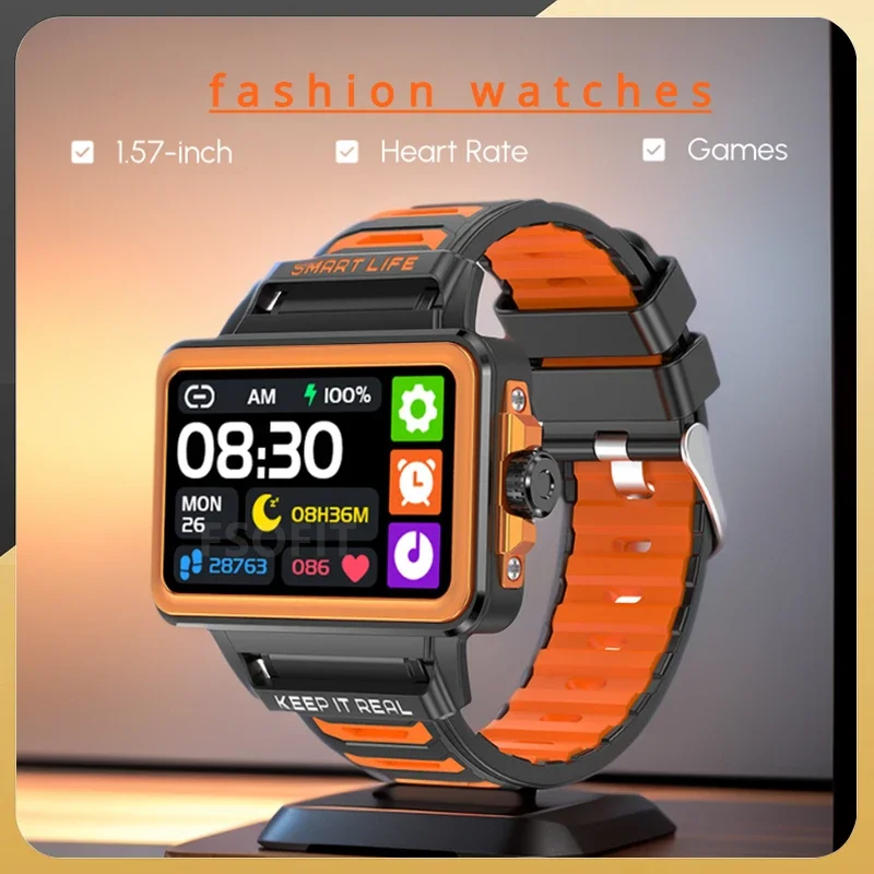 2024 Nuovo S666 Smart Watch 1.57 Pollici Hd Grande Schermo 24H Continuo Cardiofrequenzimetro Gioco Smart Watch Impermeabile