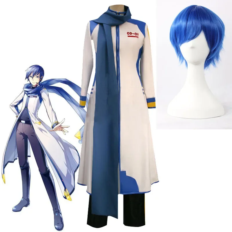 Anime Vocaloid Kaito Costume Cosplay E Parrucca Cantante Virtuale Fratello Maggiore Di Miku Costumi Da Palcoscenico Kaito Formula Vestiti
