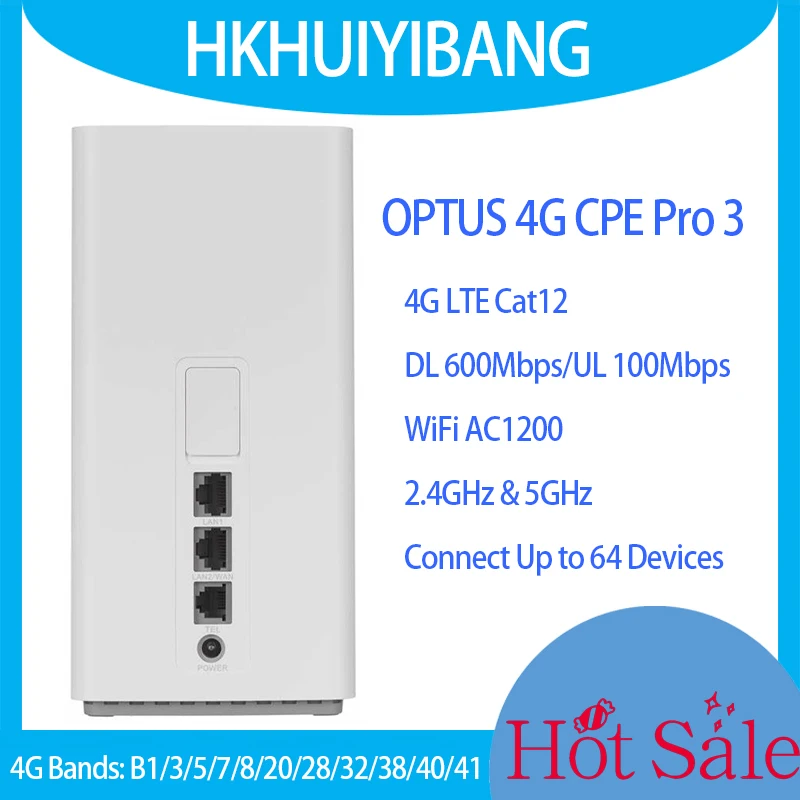 Sbloccato Optus 4G Cpe Pro 3 B628-350 Wi-Fi Ac1200 4G Lte Cat12 600Mbps Sim Wifi Router Modem Wireless Porta Telefono Gigabit