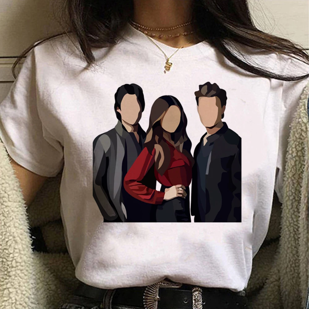 The Vampire Diaries Tshirt Donna Graphic Tshirt Girl Graphic Clothing