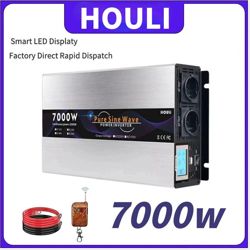 Houli Inverter Convertidor De Corriente Para Automovil Trasformatore Convertitore Di Potenza Onda Pura 6000W 3000W Europa