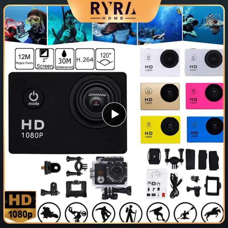 Fotocamera Impermeabile 1080P 32Gb Sport Outdoor Diving Camcorder Camera Mini Dv Videocamera 12Mp Sj4000 Per