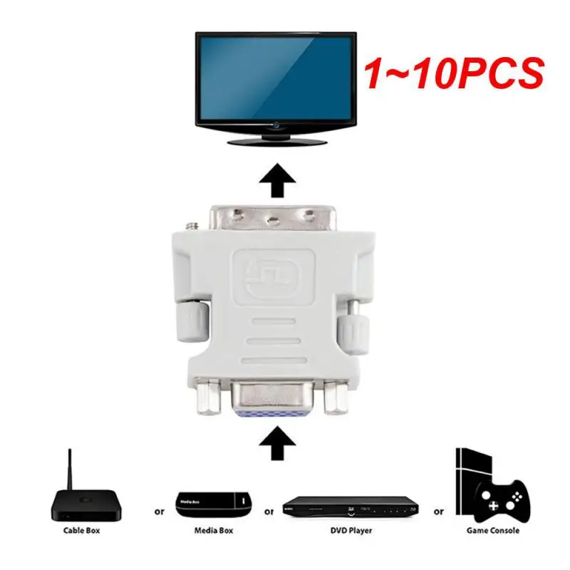 2023 Dvi-I 24 + 5 Pin Maschio A Vga Hd15 Pin Femmina Convertitore Adattatore Plug And Play Per Tv Crt Monitor Proiettori Computer