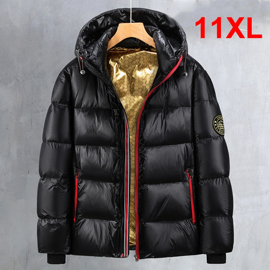Piumino Uomo Inverno Caldo Giacche Spesse Plus Size 10Xl 11Xl Piumino Da Uomo Moda Casual Cappotto Invernale Taglia Grande 10Xl 11Xl