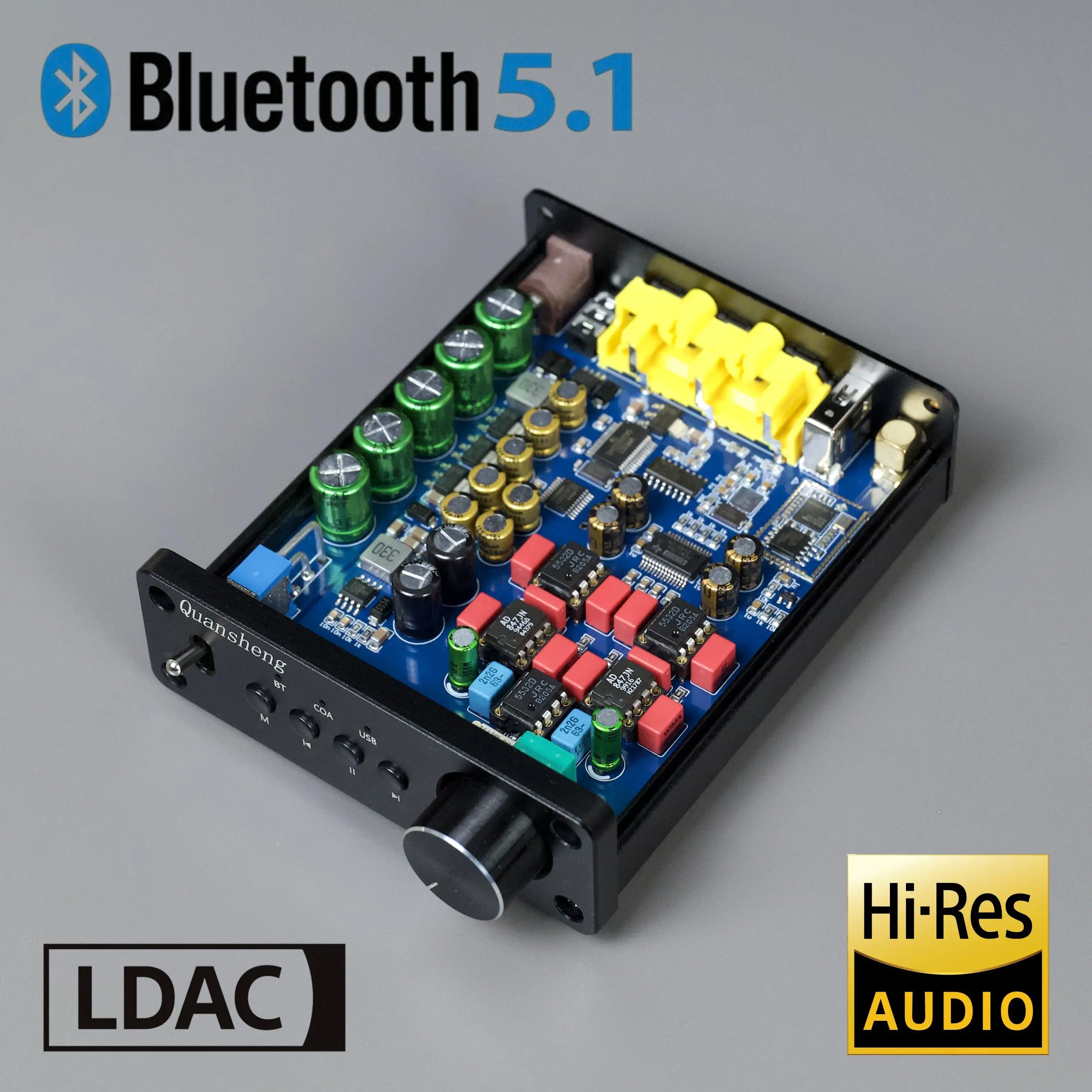 Nuovo Pcm1794 Bluetooth 5.1 Decoder Ldac Bluetooth Coassiale Usb Computer Scheda Audio Usb Flash Drive Riproduzione Super 5.0