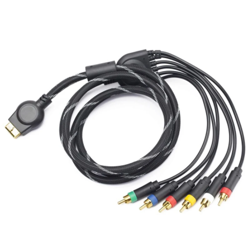 Cavo Av Multi-Componente 1.8M/6Ft Per Playstation 2 Per Playstation 3 Per Ps3 Per Ps2 Accessori Per Giochi Con Cavo Di Gioco