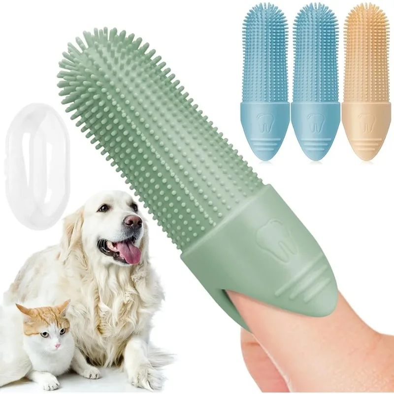 Spazzolino Da Denti Per La Pulizia A 360 ° Per Cani, Spazzolino Da Denti Per Cani In Silicone Alimentare, Spazzolino Da Denti Per Cani E Gatti Cure Od