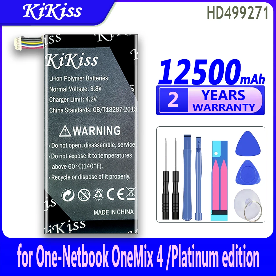 12500Mah Kikiss Potente Batteria Hd499271 (4 °) Per One-Netbook Onemix 4 Onemix4 One Mix 4/Platinum Edition