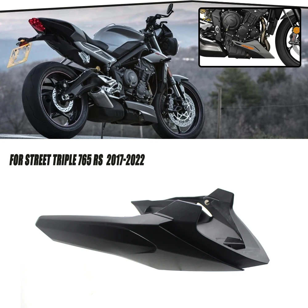 Belly Pan Inferiore Motore Chassis Carenatura Guard Skid Plate Spoiler Cover Protector Per Street Triple 765 Rs 765Rs 2017-2022