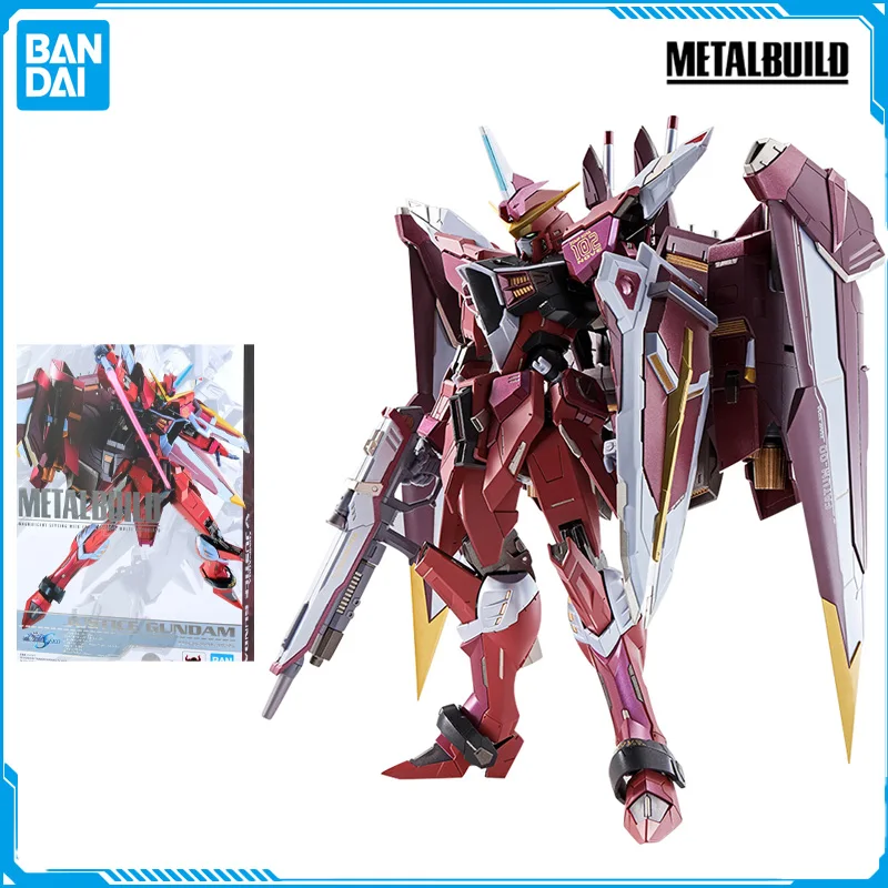 In Magazzino Bandai Metal Build Gundam Seed Zgmf-X09A Justice Gundam Original Anime Figure Model Toys Action Figures Collection Doll