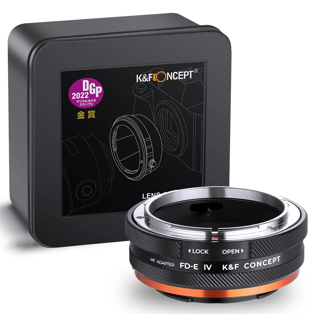 K & F Concept Adattatore Per Obiettivo Da Fd A E Iv Pro Canon Fd A Sony E Mount Camera A6000 A5000 A7C A7C2 A1 A9 A7S A7R2 A73 A7R4 A7R5