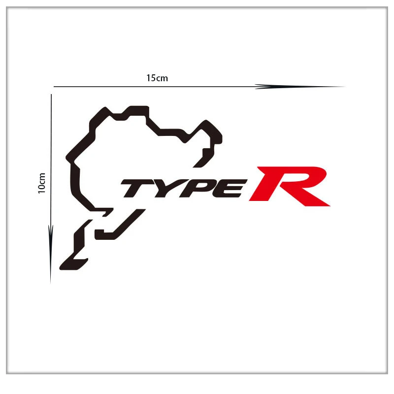 Nurburgring Per Honda Type R Car Sticker Decal Vinyl Honda Type R 15Cm