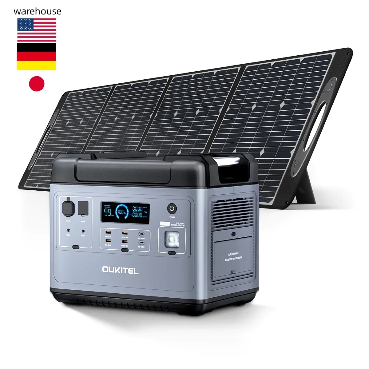 Fast Charge De Waerhouse Powerstation 2000W Fur Deutschland 2000Wh Powerstation
