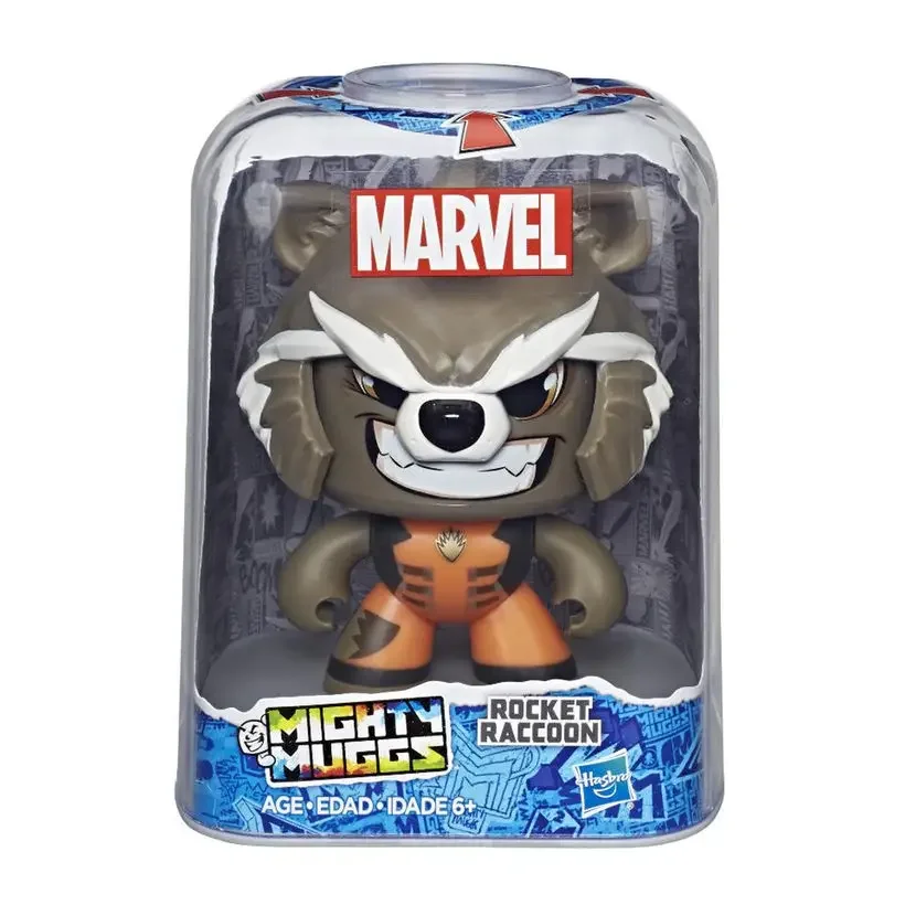 Spot Genuine 237 Mighty Muggs Marvel Spider-Man Captain America Strange Doctor Face Change Doll Model Hand Action Statue