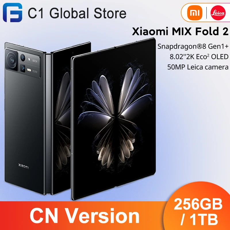 Originale Xiaomi Mix Fold 2 5G Smartphone 256Gb/1Tb Snapdragon®8 Gen1 + Octa Core 8.02 "2K + Eco² Display Oled Caricabatterie Da 67W Fotocamera Da 50M