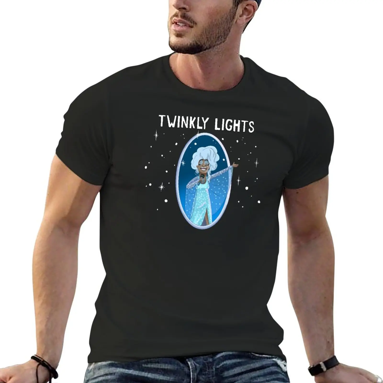 T-Shirt Twinkly Lights Felpe T-Shirt Oversize T-Shirt Per Uomo Pack