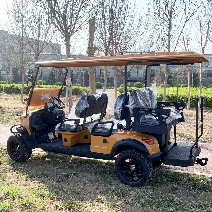 Cina Fabbrica Vendite Globali Motore A Corrente Alternata Fuoristrada Golf Cart Caccia Scooter Elettrico Golf Cart Go Kart 6 Posti 7 Kw72 Volt