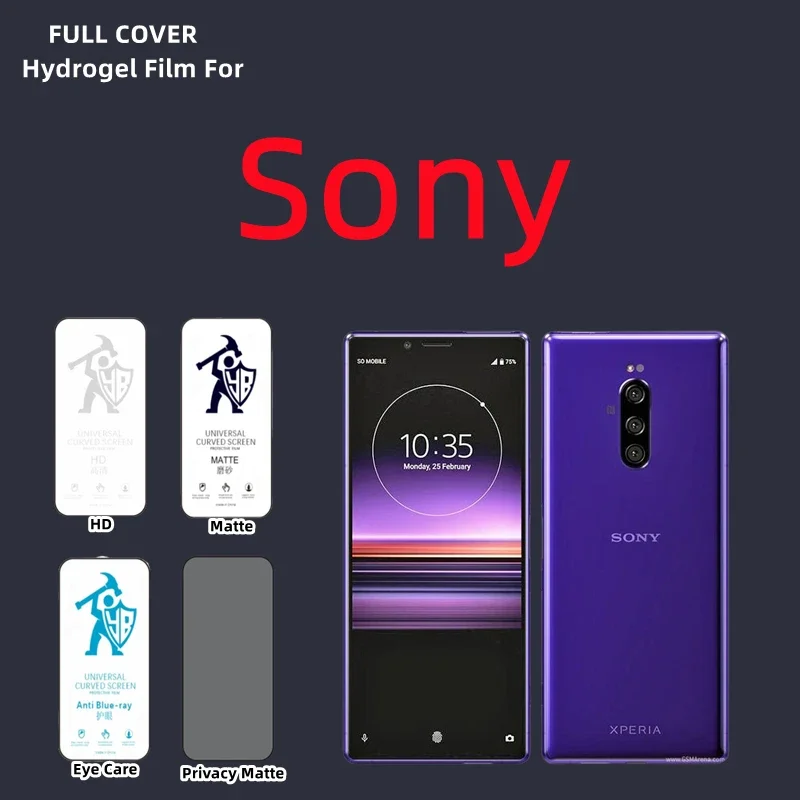 Pellicola Idrogel Hd 2 Pezzi Per Sony Xperia 10 1 Iv Pellicola Salvaschermo Opaca Per Xperia5 Iii Pro-1 Xa1 Xa2 Ultra X Compact Privacy Matte