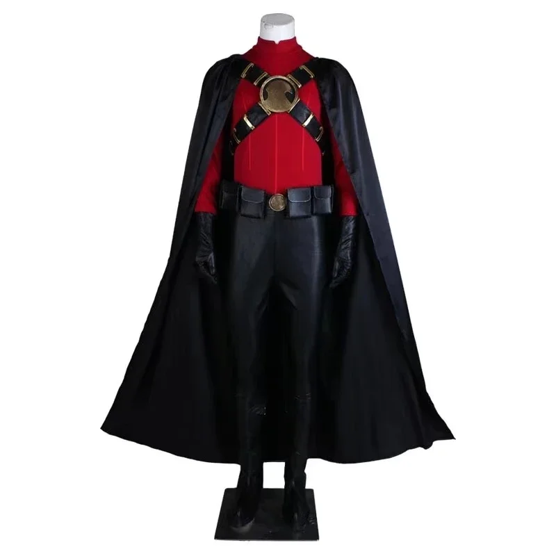 Arkham City Red Robin Cos Costume Cosplay Party Natale Halloween Custom Made Qualsiasi Dimensione