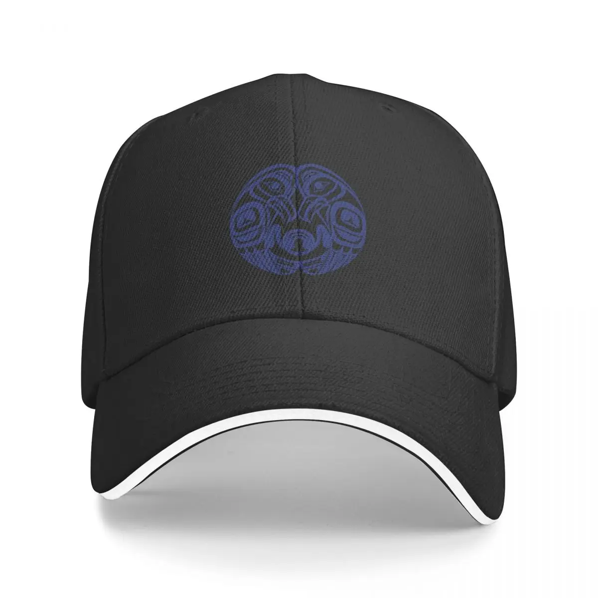 Double Raven Circle Pacific Northwest Formline Salish Haida Eagle Moon Berretto Da Baseball New Hat Ball Cap Luxury Cap Golf Uomo Donna