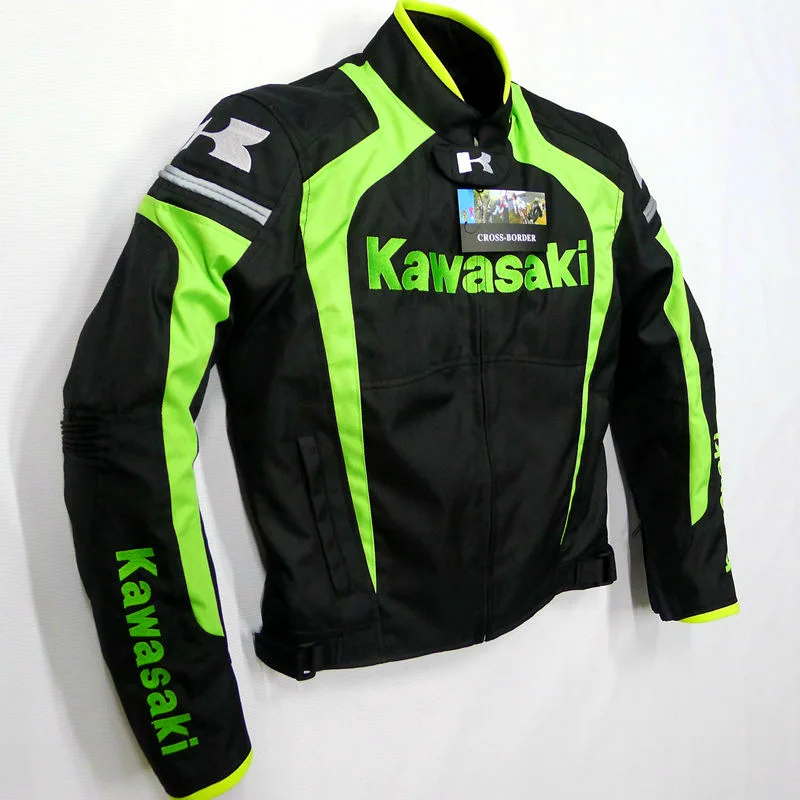 Nuova Tuta Da Moto Kawasaki Tuta Da Moto Set Da Moto Kawasaki Da Uomo Antivento E Caldo Quattro Stagioni Racing Su