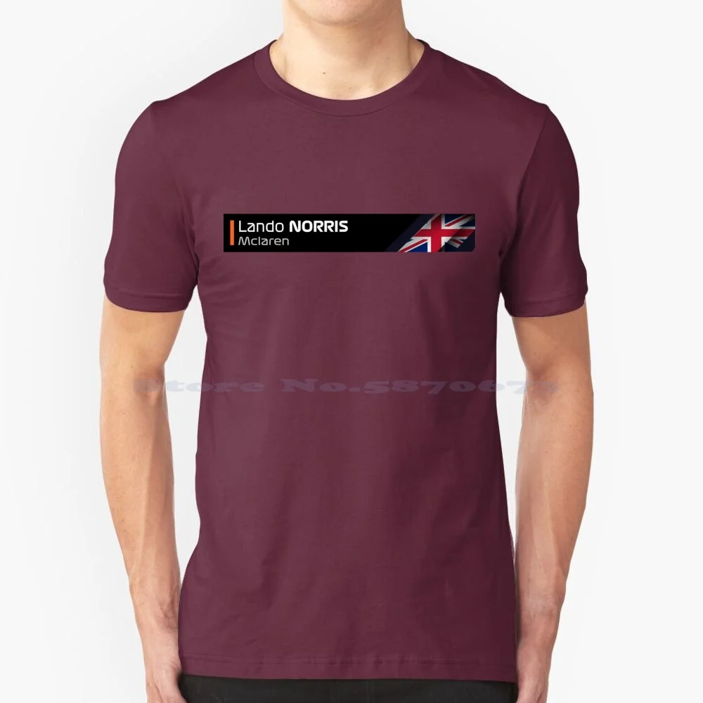 Ando Norris-Maglietta Mclaren 100% Cotone Tee Ando Norris Mclaren
