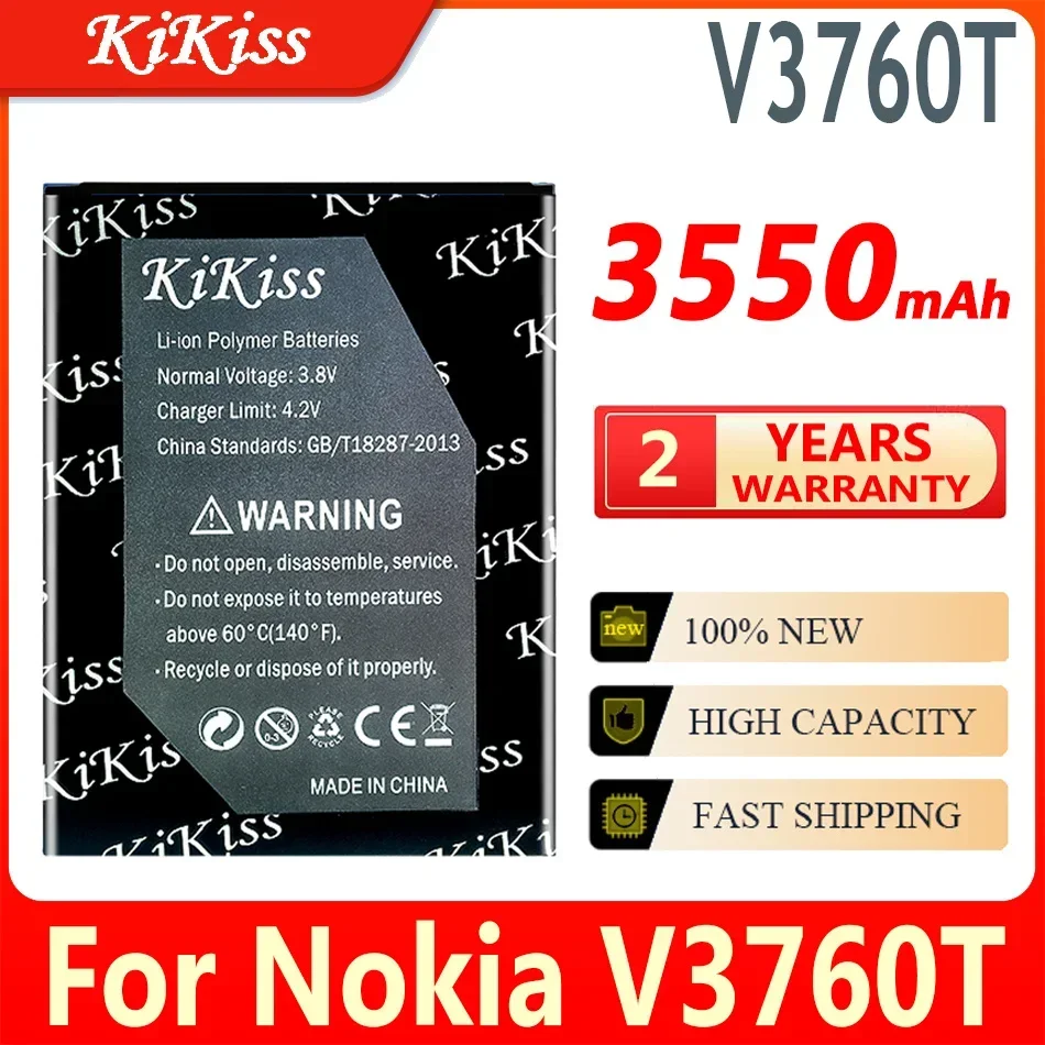 3550Mah Nuova Batteria Potente Kikiss Per Batterie Per Smartphone Nokia C2 Nokiac2 V3760T